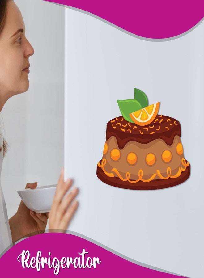 Bhai Please Cake Wooden Fridge Magnet (Pack of 1 pc) Size : 3 inches Cooking, Bakery, Dessert, Chef, Foodie, Food Kitchen Quotes Magnet Gift and Decor - Image 4